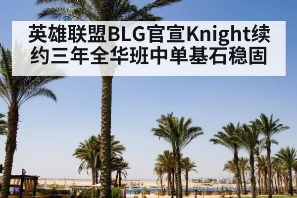 英雄联盟BLG官宣Knight续约三年全华班中单基石稳固