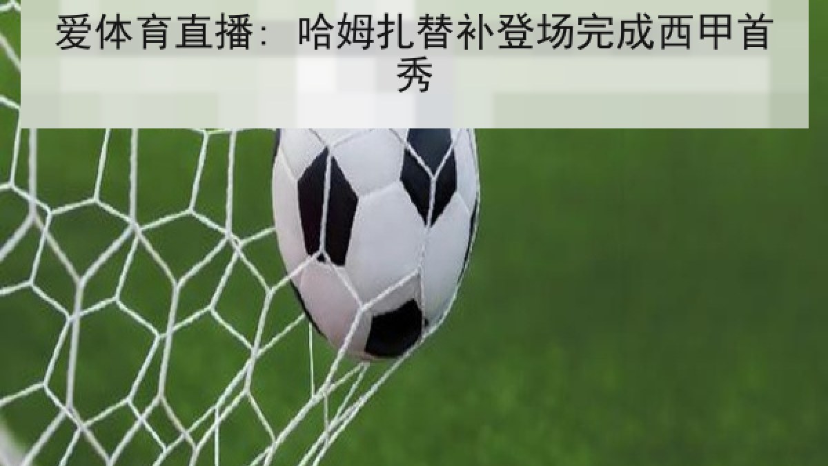 爱体育直播: 哈姆扎替补登场完成西甲首秀